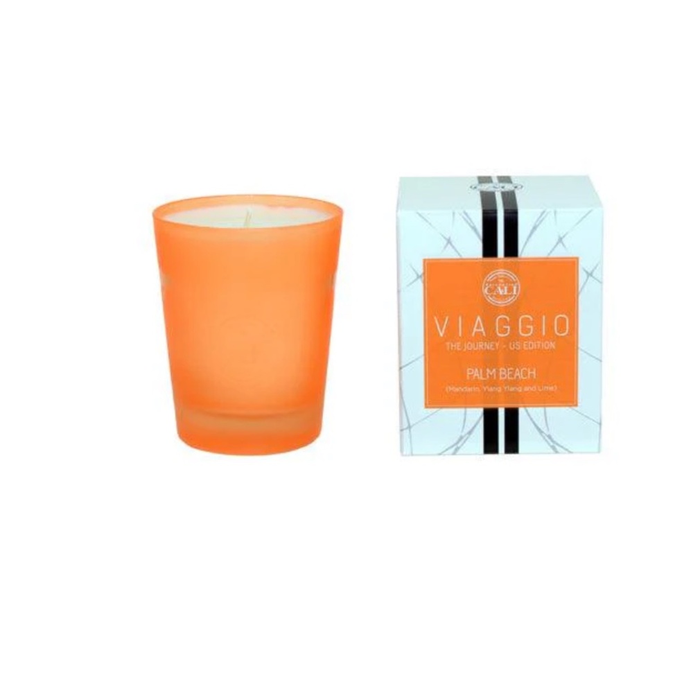NEW Cali Viaggio Palm Beach Mandarin, Ylang-Ylang and Lime Scented Candle 11oz